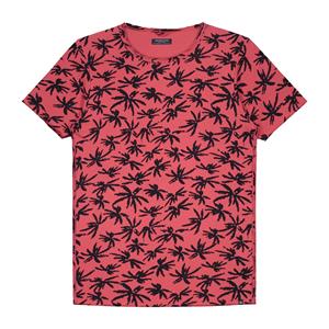 Dstrezzed T-shirt Print Palmbomen Coral Rood  