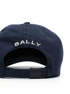 Bally Katoenen honkbalpet met geborduurd logo - Blauw