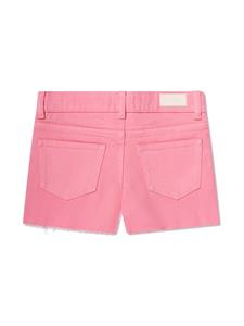 DL1961 KIDS Spijkershorts met gerafelde afwerking - Roze