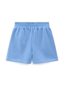 woolrichkids Woolrich Kids Katoenen shorts met geborduurd logo - Blauw