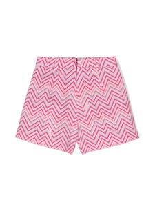 missonikids Missoni Kids Geplooide shorts - Roze