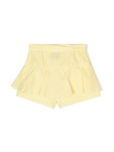 ermannoscervinojunior Ermanno Scervino Junior Gelaagde gestreepte shorts - Geel
