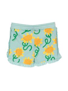 stellamccartneykids Stella McCartney Kids Katoenen shorts met print - Blauw