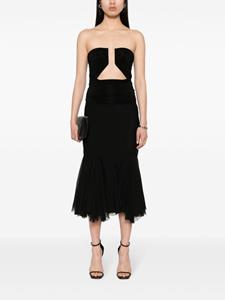 rickowens Rick Owens Straight midi-rok - Zwart