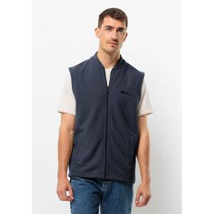 Jack Wolfskin Light Curl Vest Men Fleece bodywarmer Heren L blue night b