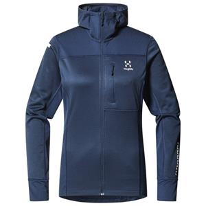 Haglöfs  Women's L.I.M Mid Multi Hood - Fleecevest, blauw