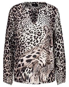 Monari Blusenshirt Bluse, hazel gemustert