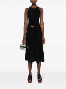 ferragamopre-owned Ferragamo Pre-Owned Midi-jurk met gesp - Zwart