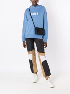 BOSS Hoodie met logoprint - Blauw