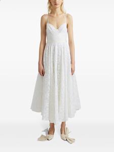 Erdem Rea strap-detail lace gown - Beige