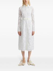 Erdem Corinne belted lace shirt dress - Beige