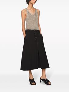 stellamccartney Stella McCartney Wollen midi-rok - Zwart