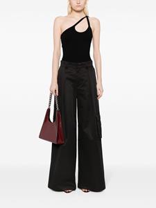 cynthiarowley Cynthia Rowley Marbella cargo broek met wijde pijpen - Zwart