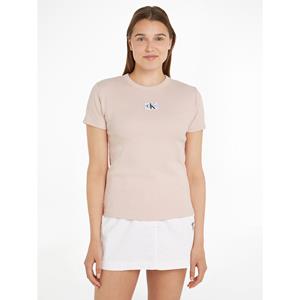 Calvin Klein Woven Label Rib Slim Shirt Dames