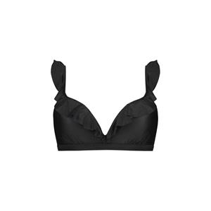 Beachlife Black Embroidery Padded Top