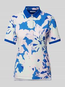 BRAX Regular fit poloshirt met bloemenprint, model 'STYLE. Cila'