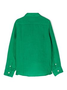 mc2saintbarthkids MC2 Saint Barth Kids Agnes linnen shirt - Groen