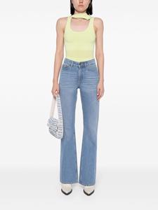 stockholmsurfboardclub Stockholm Surfboard Club High waist flared jeans - Blauw