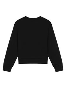 dolce&gabbanakids Dolce & Gabbana Kids Sweater met logopatch - Zwart
