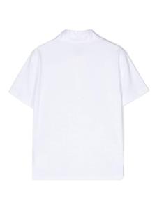 balmainkids Balmain Kids Poloshirt met jacquard - Wit