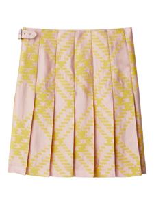 Burberry Geruite plooirok - Roze