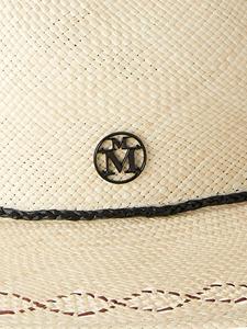 maisonmichel Maison Michel Kyra fedora hoed - Beige
