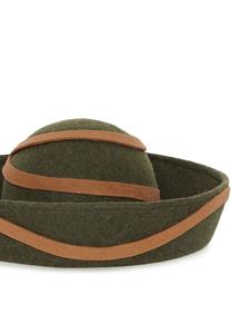 DESTREE Sigmar fedora hoed met lint - Groen