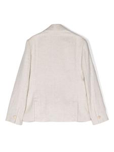 eleventykids Eleventy Kids Blazer met dubbele rij knopen - Beige