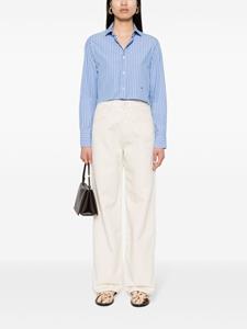 Kiton High waist straight jeans - Beige