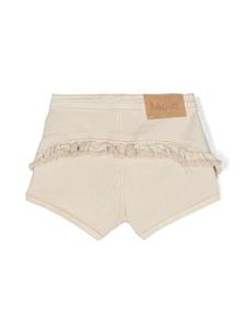 Molo Twill shorts met ruches - Beige