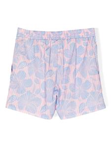 msgmkids MSGM Kids Elastische shorts met bloemenprint - Roze