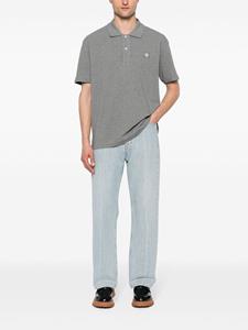 maisonkitsuné Maison Kitsuné Poloshirt met vossenpatroon - Grijs
