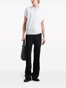Prada Poloshirt met logo - Wit