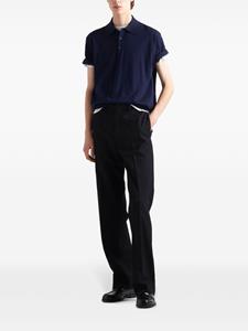 Prada Poloshirt met verlaagde schouders - Blauw