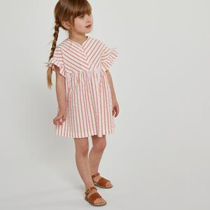 LA REDOUTE COLLECTIONS Gestreepte jurk met volants in seersucker