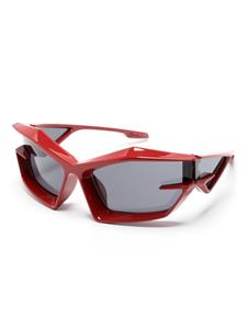 givenchyeyewear Givenchy Eyewear Giv Cut zonnebril met shield montuur - Rood