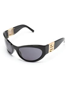 givenchyeyewear Givenchy Eyewear Zonnebril met oversized montuur en logoplakkaat - Zwart