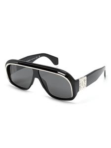palmangelseyewear Palm Angels Eyewear Zonnebril met piloten montuur - Zwart