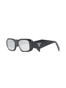 pradaeyewear Prada Eyewear Zonnebril met rechthoekig montuur - Zwart