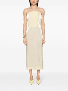 Jacquemus La Robe Carino midi-jurk - Geel