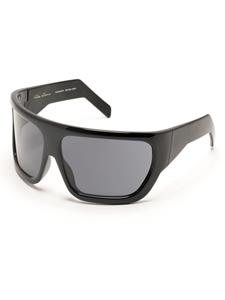 Rick Owens Davis wraparound-frame sunglasses - Zwart