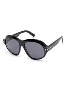tomfordeyewear TOM FORD Eyewear Inger zonnebril met oversized montuur - Zwart