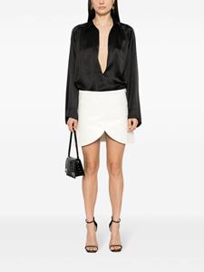 Courrèges Mini-rok met krokodillen-reliëf - Wit