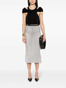 Jacquemus The Brilho midi-rok - Zilver