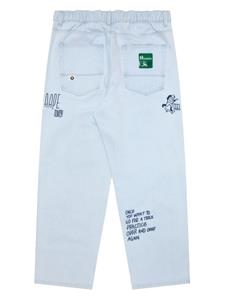 aapeby*abathingape AAPE BY *A BATHING APE Jeans met wijde pijpen - Wit
