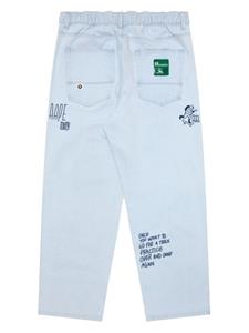 AAPE BY *A BATHING APE mid-rise wide-leg jeans - Wit