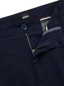 BOSS Twill shorts van stretch-katoen - Blauw