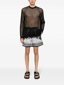 Versace Jeans Couture Shorts met print - Zwart