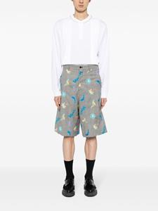 commedesgarçonshomme Comme des Garçons Homme Geruite shorts - Grijs