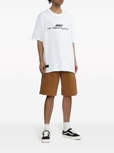 izzue Katoenen shorts met logopatch - Bruin